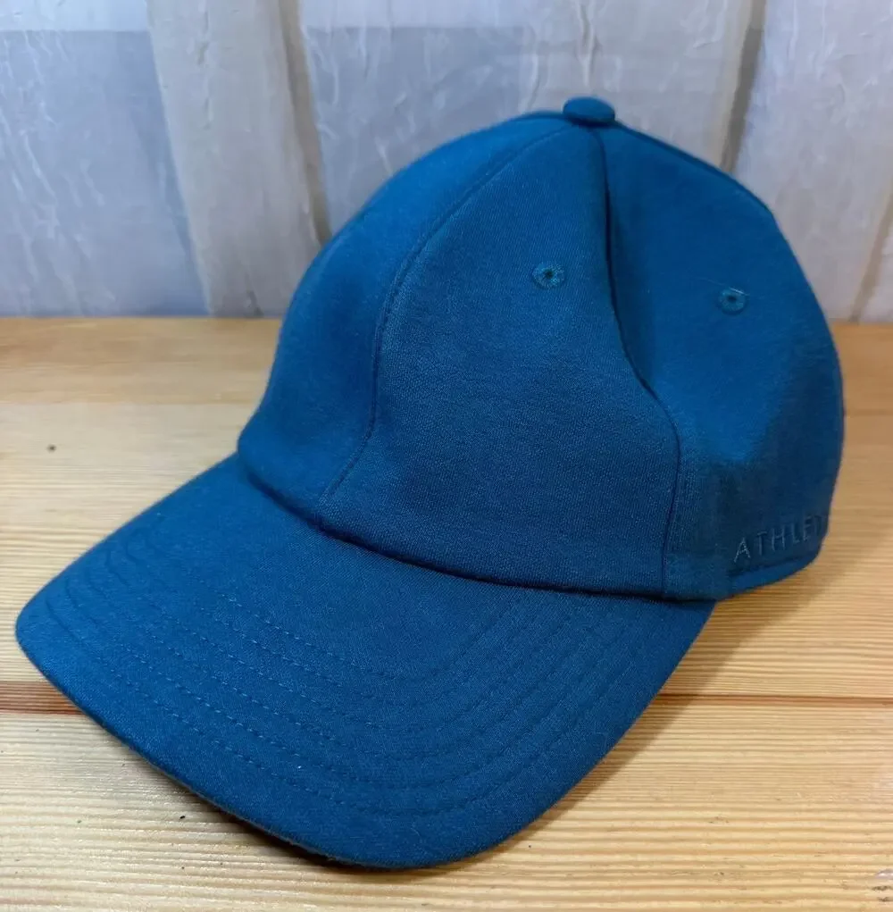 Athleta Teal Baseball Cap Adjustable Minimalist Athleisure Hat